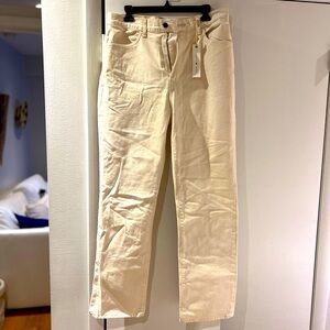 NWT Imogene Willie Sophie Natural Rinse Off White Jeans 34